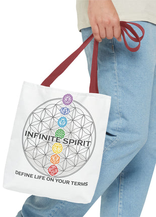 Copy of Spiritual Flower of Life Tote Bag — "Infinite Spirit" Chakra Design