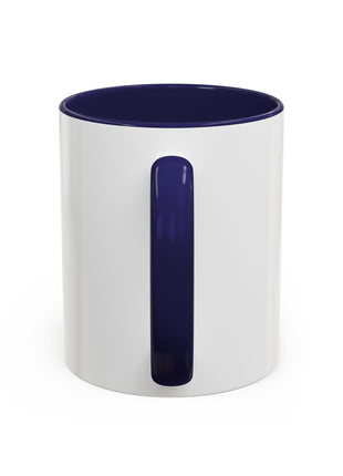 Infinite Spirit Accent Coffee Mug — Chakra Flower of Life Design