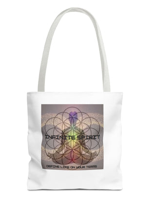 Spiritual Flower of Life Tote Bag — "Infinite Spirit" Chakra Design