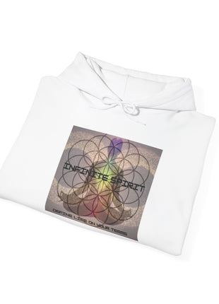 Geometric Flower of Life Hoodie - Spiritual Meditation Graphic Sweatshirt