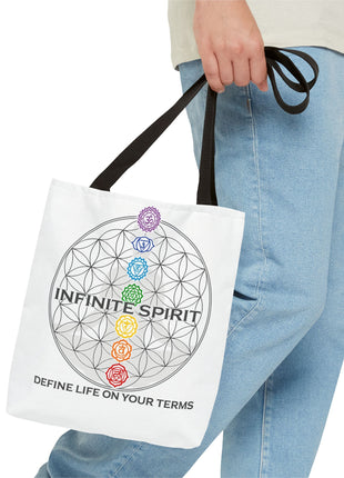 Copy of Spiritual Flower of Life Tote Bag — "Infinite Spirit" Chakra Design