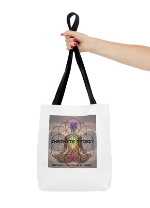 Spiritual Flower of Life Tote Bag — "Infinite Spirit" Chakra Design