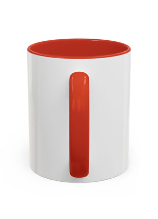 Infinite Spirit Accent Coffee Mug — Chakra Flower of Life Design