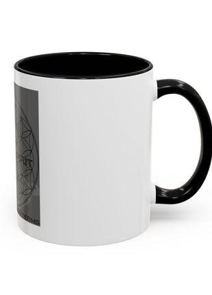 Infinite Spirit Accent Coffee Mug — Chakra Flower of Life Design