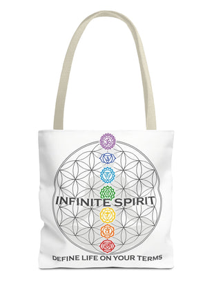 Copy of Spiritual Flower of Life Tote Bag — "Infinite Spirit" Chakra Design