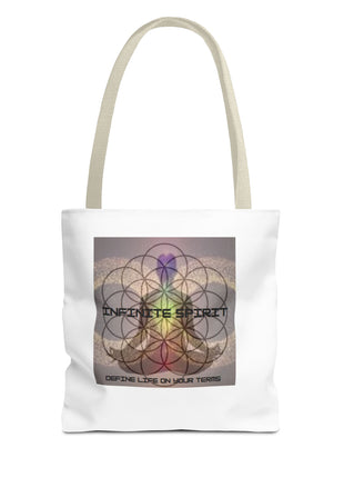 Spiritual Flower of Life Tote Bag — "Infinite Spirit" Chakra Design