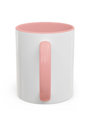 Infinite Spirit Accent Coffee Mug — Chakra Flower of Life Design (In Color)